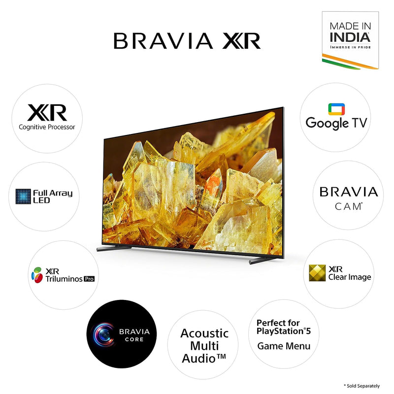 Sony Bravia 139 cm (55 inches) XR Series 4K Ultra HD Smart Full Array LED Google TV XR-55X90L IN5 (Black)