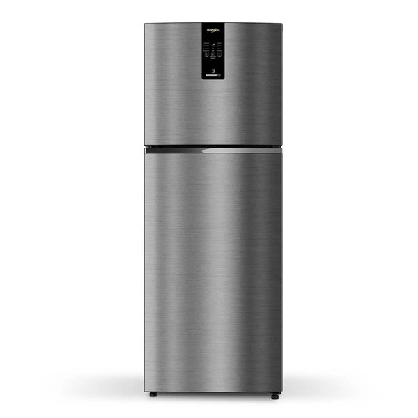 Whirlpool Intellifresh Pro 308L 2 Star Convertible Frost Free Double-Door Refrigerator (21818) Omega Steel