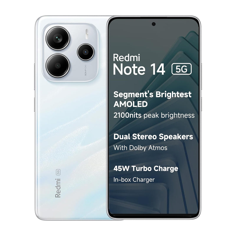 Redmi Note 14 5G 8GB + 256GB (Mystique White)