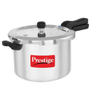 Prestige Svachh Aluminium Anti Bulge Gas and Induction Compatible Pressure Cooker, 7.5 L (Silver)