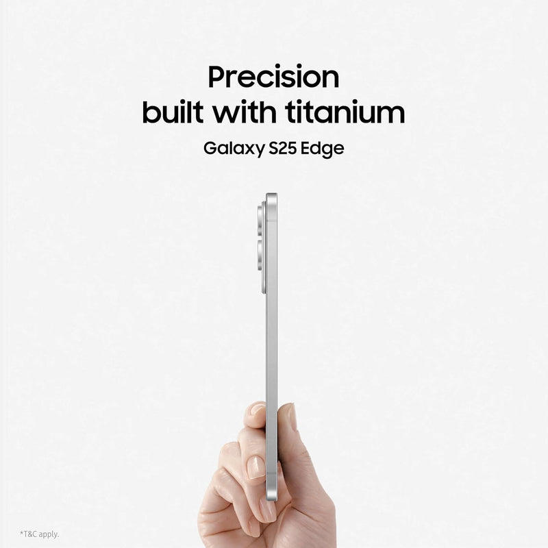 Samsung Galaxy S25 Edge 5G AI Smartphone | 12GB+512GB | Titanium Silver