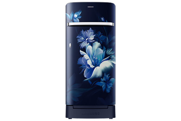 Samsung 189L 5 Star Inverter Direct-Cool Single Door Refrigerator (RR21C2H25UZ-HL,Midnight Blossom Blue)