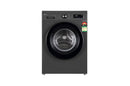 LG 8 Kg Front Load Washing Machine with Inverter Direct Drive™, Steam Wash, Middle Black, 5 Star (FHB1208Z2M.AMBQEIL)