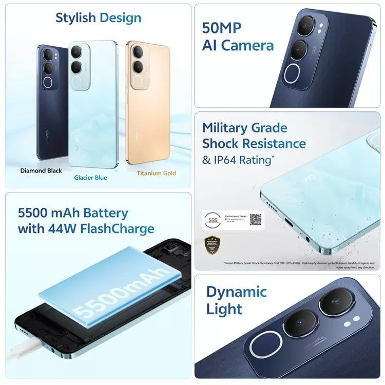 Vivo Y29 5G 6GB+128GB (Diamond Black)