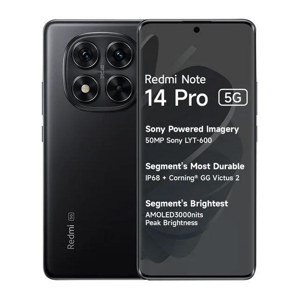 Redmi Note 14 Pro 5G 8GB + 256GB (Titan Black)