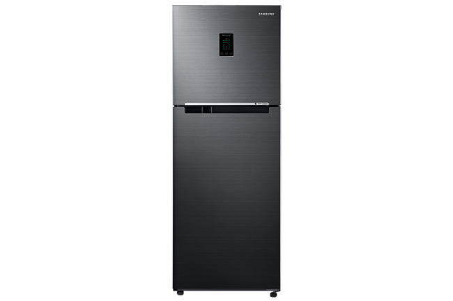 Samsung 301L 2 Star Inverter Frost-Free Convertible 5 In 1 Double Door Refrigerator Appliance (RT34C4522BX-HL,Luxe Black)
