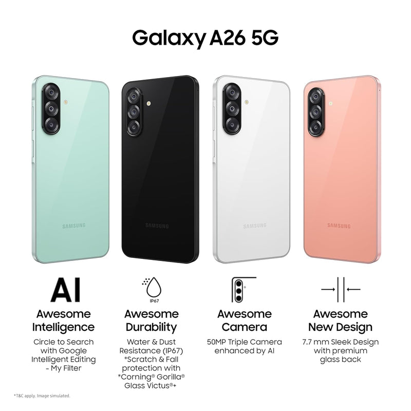 Samsung Galaxy A26 5G | 8GB+256GB | White