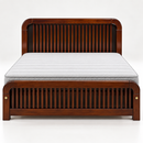 Darling Diana Cot – Walnut Rubber Wood, Queen Size
