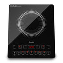 Preethi Indicook IC125 2100-Watt Induction Cooktop, Feather touch operation with Crystal Glass (Black)