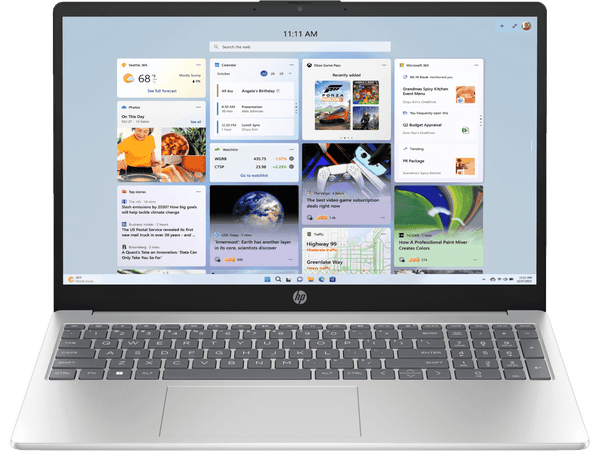 HP Laptop 15.6 Inch, 8GB RAM + 512GB SSD | 13th Generation Intel® Core™ i5 processor |  Intel® UHD Graphics | Windows 11 Home, Silver (15-fd0466TU)
