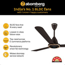 Atomberg renesa halo smart 1200mm ceiling fan blaze brown (FG0765)