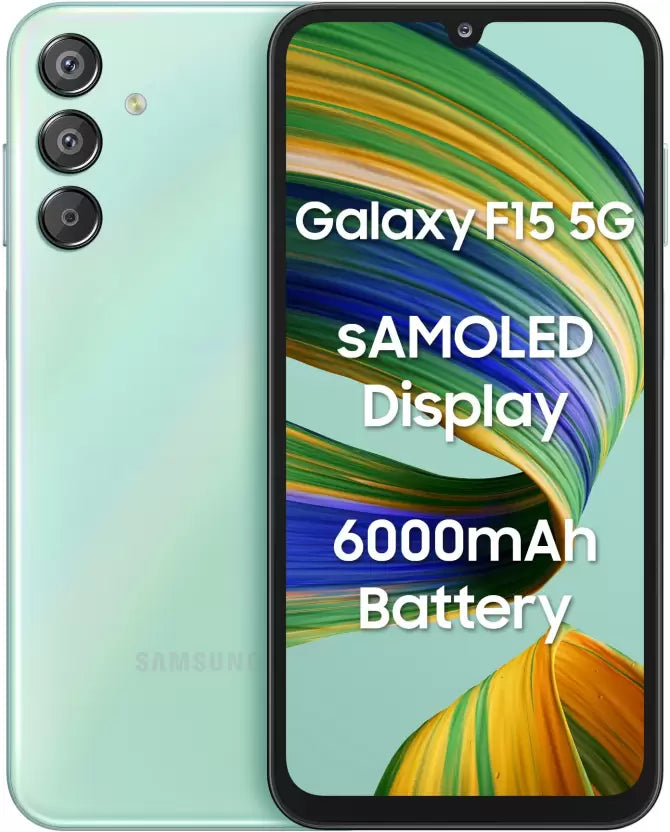 Samsung Galaxy F15 5G | 6GB+128GB | Jazzy Green