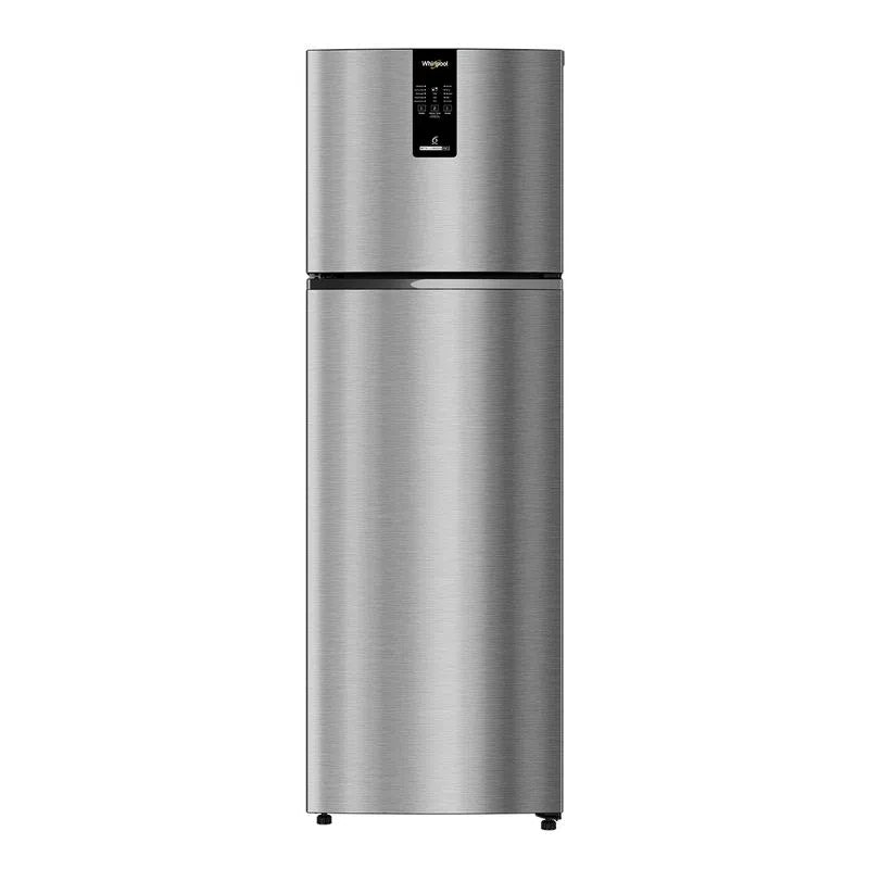 Whirlpool Intellifresh Pro 235L, 2 Star Convertible Frost Free Double-Door Refrigerator (21669) Illusia Steel