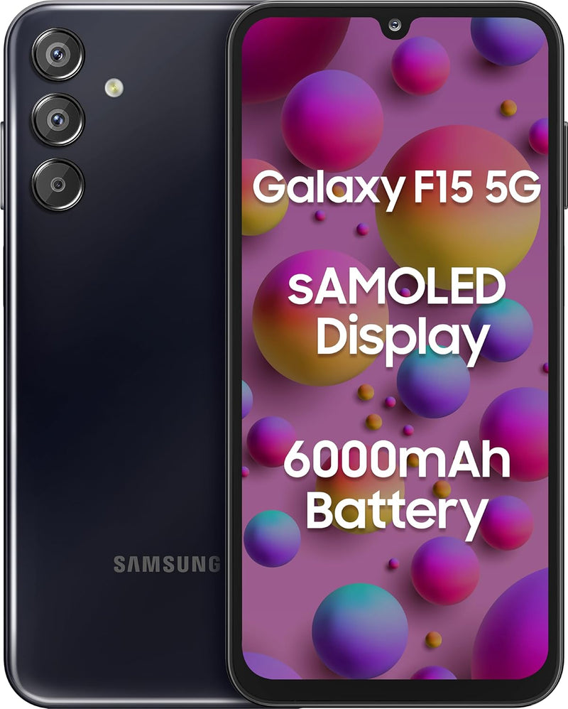 Samsung Galaxy F15 5G | 6GB+128GB | Ash Black