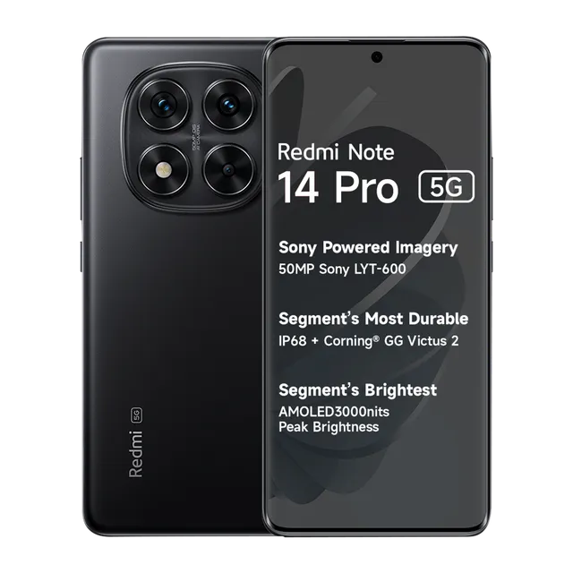 Redmi Note 14 Pro 5G 8GB + 128GB (Titan Black)