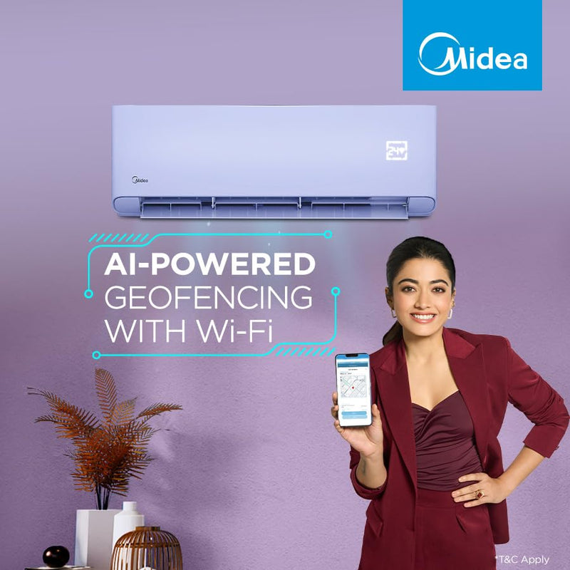 Midea 1.5 Ton 5 Star AI Gear Convertible 4-in-1 Cooling Inverter Split AC (20K SANTIS PRO-X RYL Wi-Fi INVERTER R32 5 STAR) SANTIS PRO ROYAL