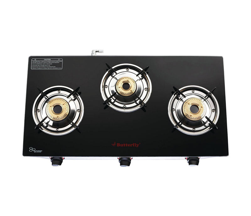 Butterfly Trio Plus 3B Glass Top Stove