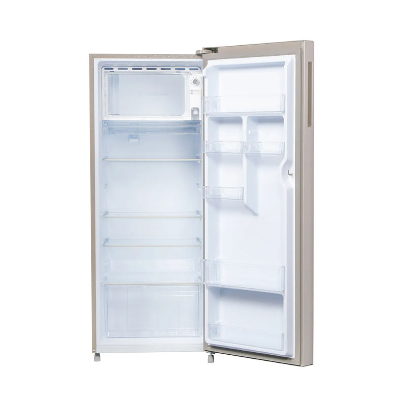 Haier 215 L, 3 Star, Nickel Steel Finish, Direct Cool Single Door Refrigerator (HRD-2353BNS-P)