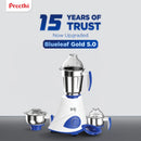 Preethi Blue Leaf Gold 5.0 MG279 Mixer Grinder 750W Motor 3 Jars
