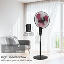 Orient 400MM Stand 37 Neo High Speed Pedestal Fan - Black
