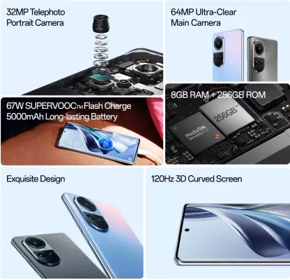 OPPO Reno10 5G (8 GB RAM, 256 Storage)