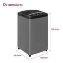 Godrej 7 Kg Fully Automatic Top Load washing machine with a 5-star energy rating (WTEON ADR+ 70 5.0 FDUN GPGR)