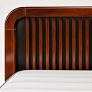 Darling Diana Cot – Walnut Rubber Wood, Queen Size