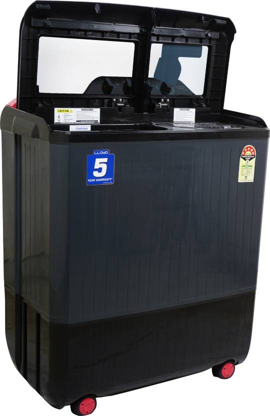 Lloyd 9 kg 1300 Rpm 5 Star Semi Automatic Top Load Washing Machine Pink (GLWMS90HPGEX)
