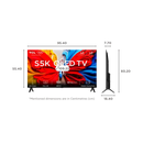 TCL 108 cm (43 inches) Metallic Bezel-Less FHD QLED TV (43S5K)