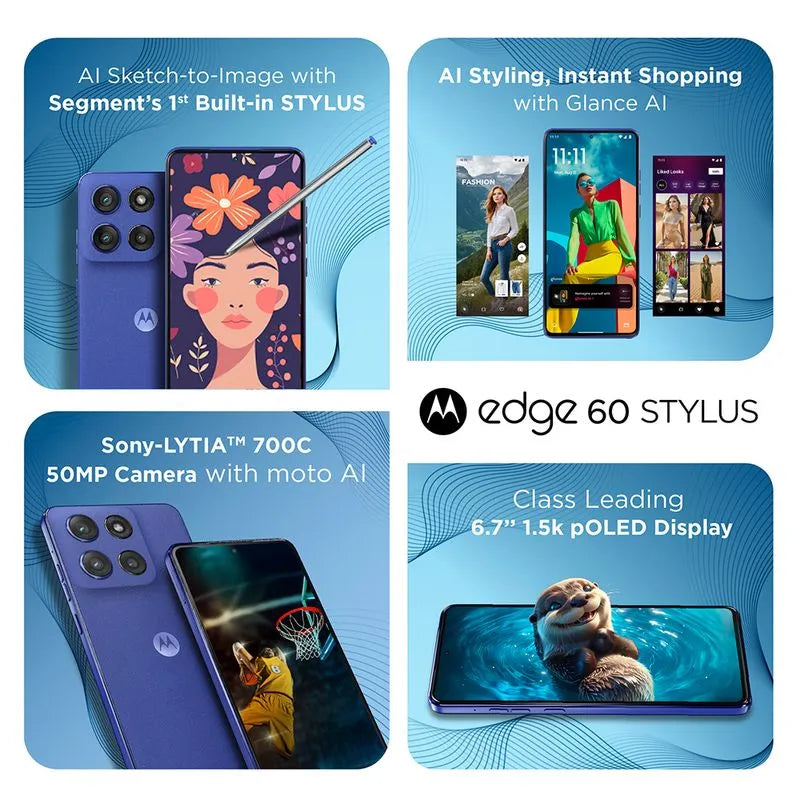 Motorola edge 60 Stylus | 8GB+256GB | PANTONE Surf the Web