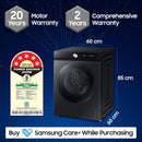 Samsung 12 kg (Wash) / 7 kg (Dry) Front Load Washer Dryer Combo, Q-Drive, (WD12FB7B34GBTL)