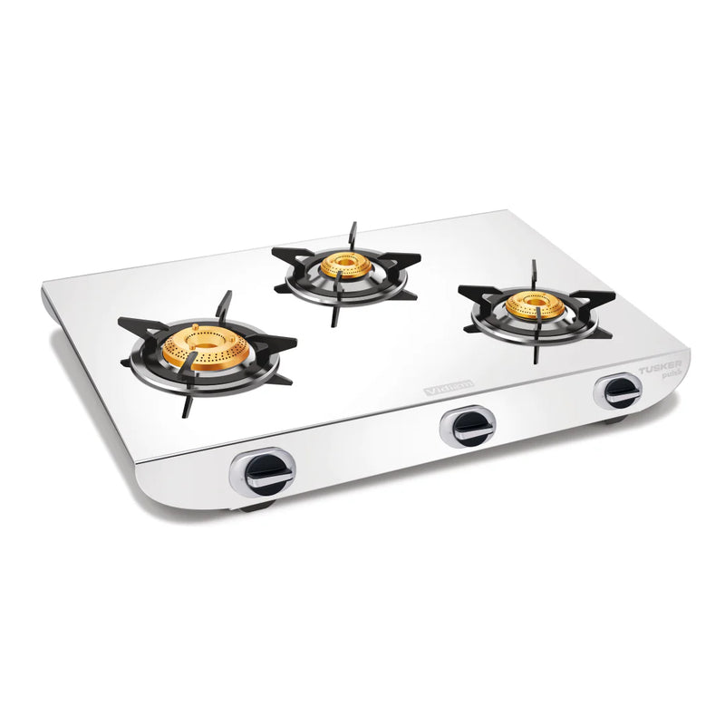 VIDIEM TUSKER PULSE 3 BURNER GAS STOVE (VIDIEM TUSKER PULSE 3B SS)
