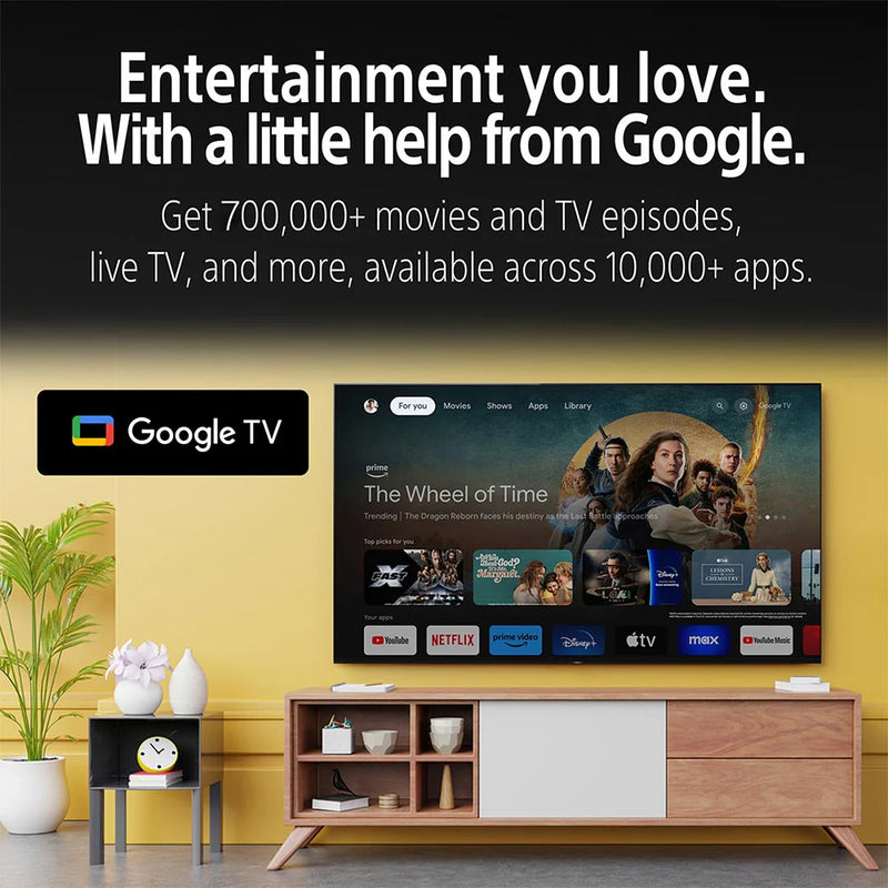 Sony 108 cm (43) BRAVIA 3 4K Ultra HD Smart LED Google TV K-43S30 (Black) | K-43S30 IN5