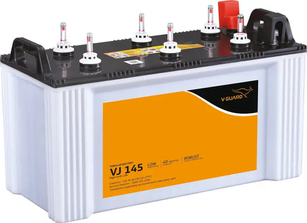 V-Guard VJ145 135AH Flat Tubular Inverter Battery