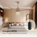 Crompton Energion NITEO 5S 1200mm 3 Blade BLDC Motor Ceiling Fan with Remote - Gilded Beige