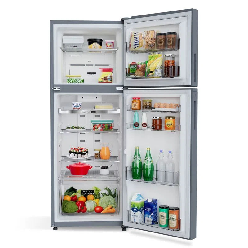 Whirlpool Intellifresh Pro 308L 2 Star Convertible Frost Free Double-Door Refrigerator (21818) Omega Steel