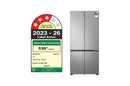 LG 610L, 3 Star French Door Side by Side Refrigerator (GV-B25FFLMB.APYQEBN)