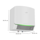 V-GUARD LUXECUBE ELITE 15L  WATER HEATER - WHITE