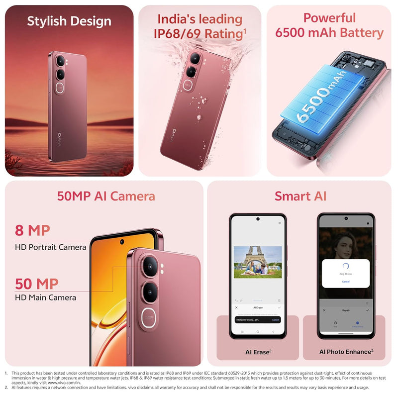 Vivo Y31 5G | 4GB+128GB Rose Red