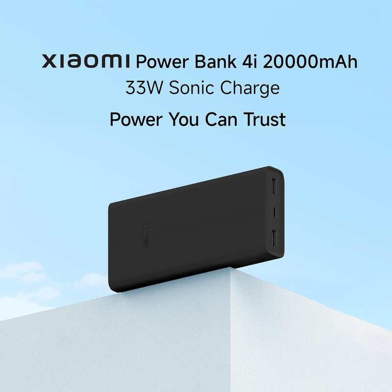 Xiaomi Power Bank 4i 20000mAh 33W Sonic Charge (Black)