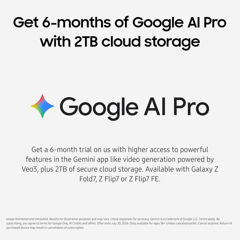 Samsung Galaxy Z FLIP 7 FE 5G | SM-F761BZWEINS | 8GB+256GB | WHITE