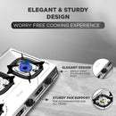 Preethi Glory Plus 3 Burner Gas stove - Steel