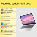 HP Laptop 15.6 Inch, 16GB RAM + 512GB SSD | AMD Ryzen™ 5-7430U processor |  AMD Radeon™ Graphics | Windows 11 Home, Silver (15-fc0389AU)