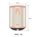 Venus Sedra 015SV 15-Litre Storage Water Heater ( Rustic Gold )