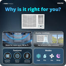 Voltas 1.5 Ton, 2 Star Window Air Conditioner (VOLTAS SAC 182FS PRISM)