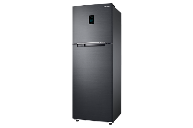 Samsung 322L 2 Star Inverter Frost-Free Convertible 5 In 1 Double Door Refrigerator Appliance (RT37C4522B1-HL,Black Doi 2023)