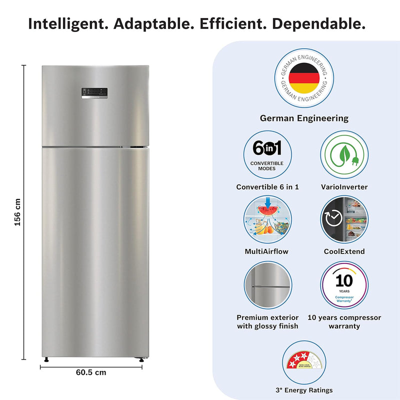 Bosch 243L 3star Frost free Refrigerator (CTC27S031I)