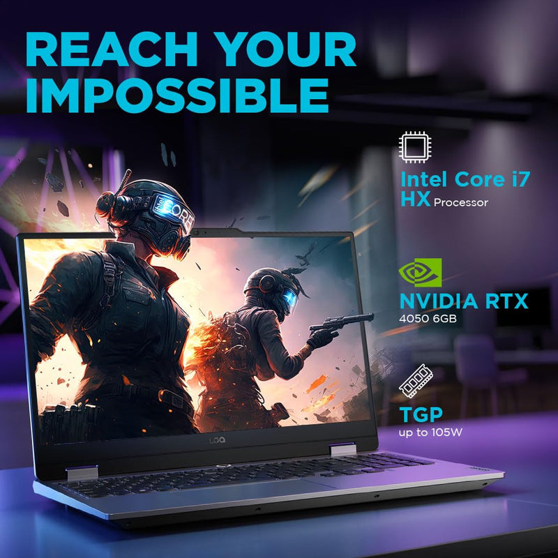 Lenovo LOQ 2024 13th Gen | Intel Core i7-13650HX 15.6" (39.6cm) |144Hz 300Nits FHD |Gaming Laptop | NVIDIA® GeForce RTX™ 4060 | 24GB RAM+512GB SSD