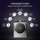 Lloyd 7.0 kg Tru Slim Fully Automatic Front Load Washing Machine (GLWF703TSGGB)