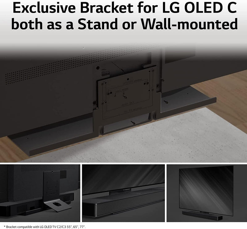 LG SC9S 400W 3.1.3 Channel Dolby Atmos, Triple Up-Firing Speaker, Wow Synergy, OLED C Matching Bracket Soundbar with HDMI, Wi-Fi & Bluetooth Connectivity